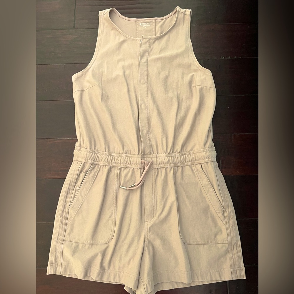 Athleta Farallon Romper - Mocha Latte - Size L